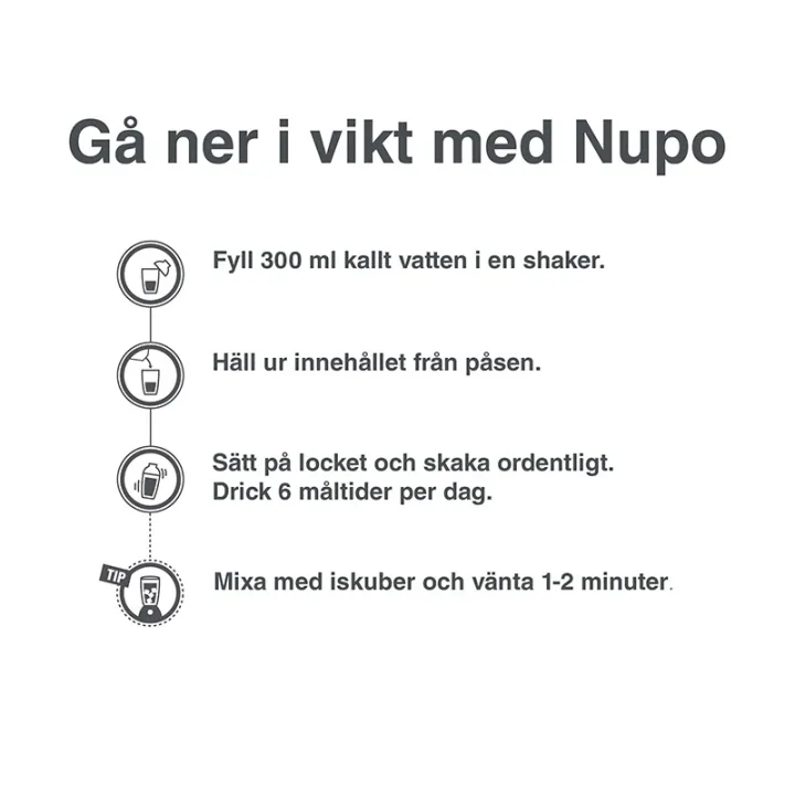 Nupo Diet Shake Blueberry Raspberry 12 portioner Nupo