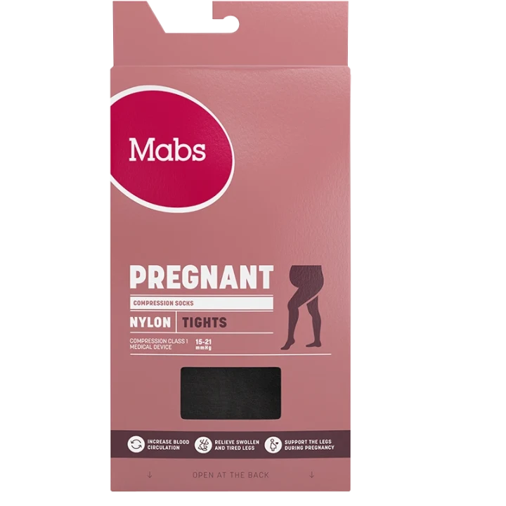Mabs Nylon Tights Black Pregnant 1 par S Mabs