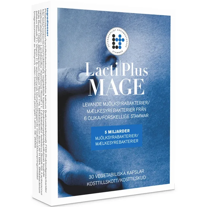 LactiPlus Mage 30 kapslar Lactiplus