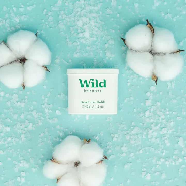 Wild Fresh Cotton & Sea Salt Deo Refill 40g Wild