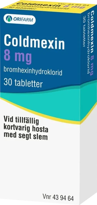 Coldmexin Orifarm 8 mg 30 tabletter Orifarm