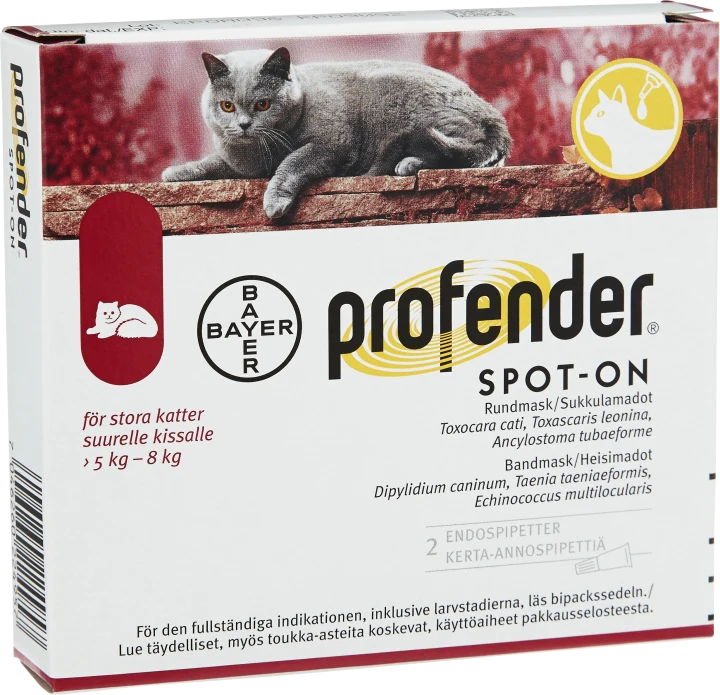 Profender Spot-on, lösning 96mg/24mg Pipetter i blisterförpackning, 2st (2x1,12ml) 