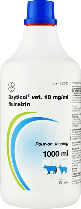 Bayticol® vet. Pour-on, lösning 10mg/ml Plastflaska, 1000ml 