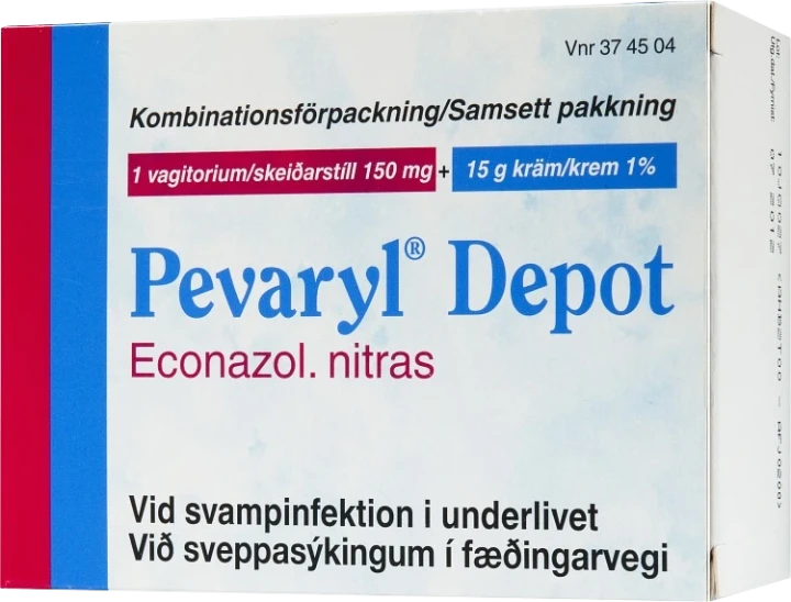 Pevaryl Depot vagitorium och kräm 150 mg + 1% 1 st Pevaryl