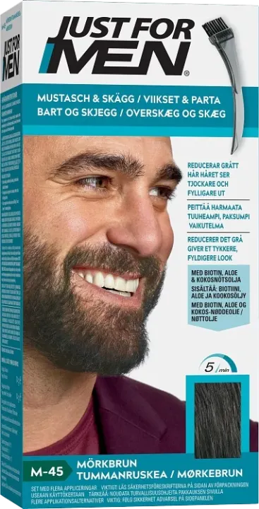 Just For Men Mustache & Beard Skäggfärg Dark Brown Just For Men