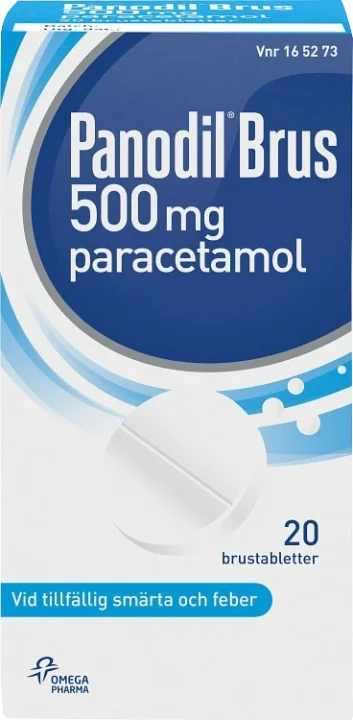 Panodil Brus brustablett 500 mg 20 st Panodil