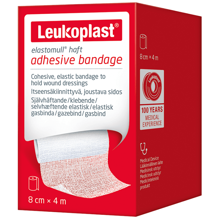 Leukoplast Elastomull Haft 8 cm x 4 m 1 st Leukoplast