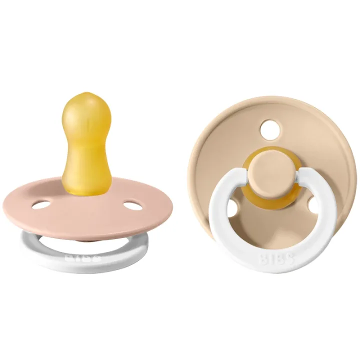 BIBS Napp Blush / Vanilla Night 0-6 månader 2-pack Bibs