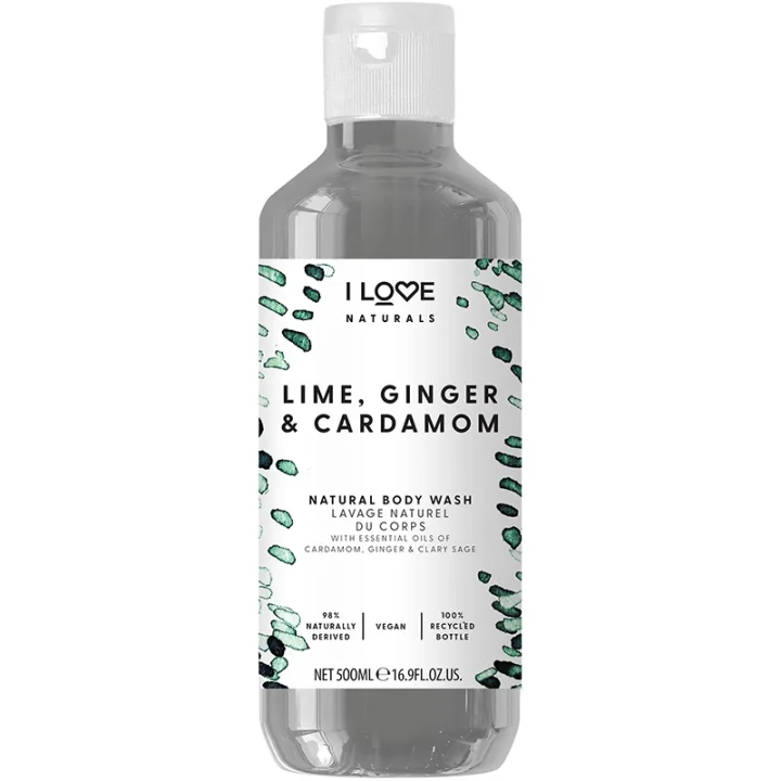 I LOVE Naturals Body Wash Lime, Ginger & Cardamom 500 ml I Love...