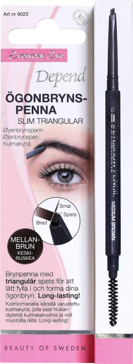 Depend Ögonbrynspenna Slim Triangel Mellanbrun Depend