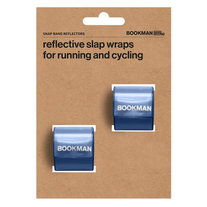 Bookman Snap Band Reflectors Blue 2-pack Bookman