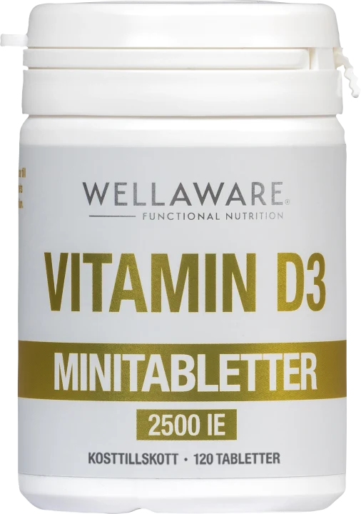 WellAware Vitamin D3 2500 IE 120 minitabletter WellAware