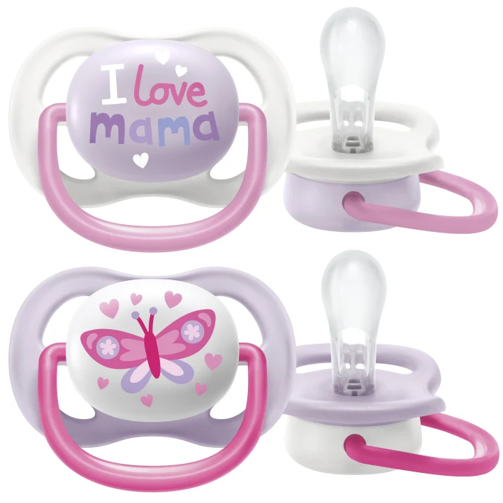 Philips Avent Ultra Air Napp 0-6 mån Mamma/Fjäril 2-pack Philips Avent