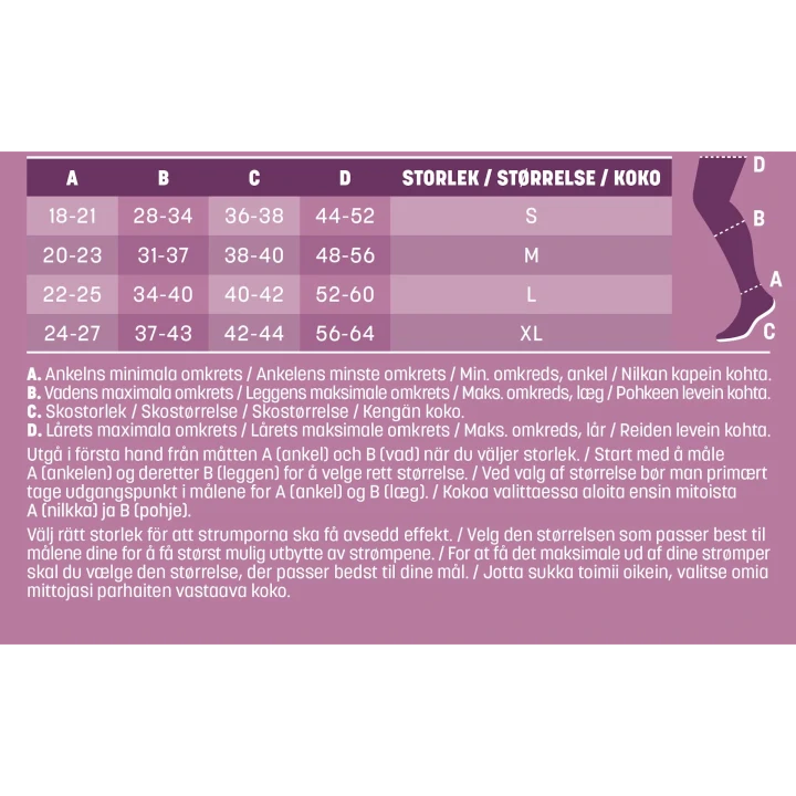 Mabs Nylon Stay Up Tan 1 par XL Mabs