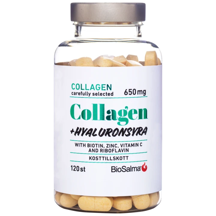 BioSalma Collagen + Hyaluronsyra 120 tabletter BioSalma