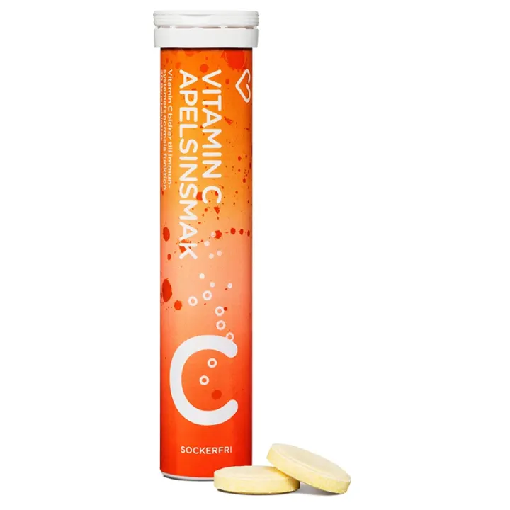 Hjärtats Vitamin C Apelsin 20 brustabletter Hjärtats