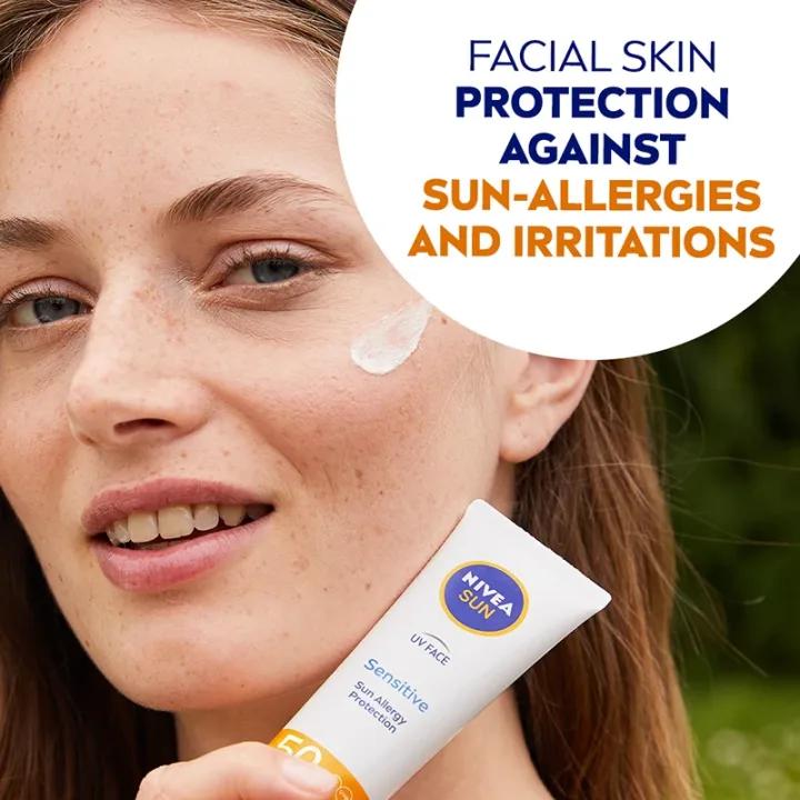 Nivea Sun UV Face Soothing Sensitive Cream SPF50 50 ml Nivea