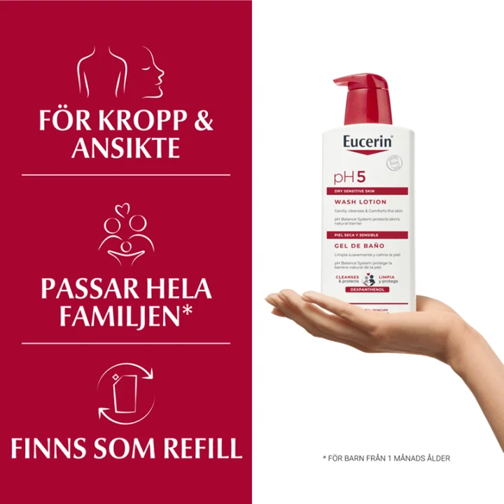 Eucerin pH5 Wash Lotion Parfymerad 400 ml Eucerin