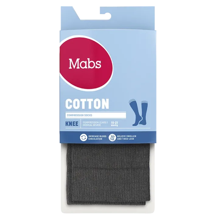 Mabs Cotton Knee Grey XL Mabs