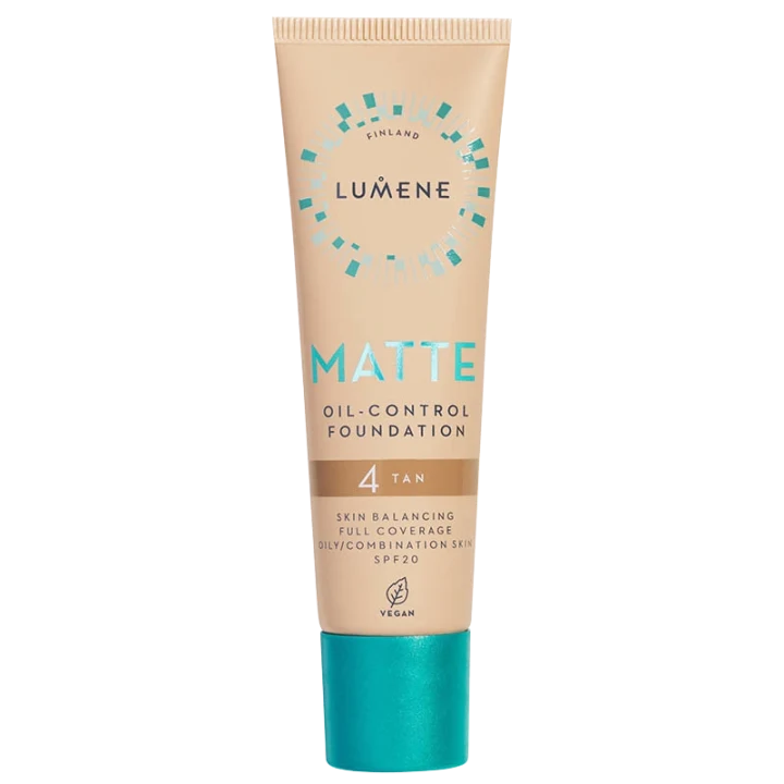 Lumene Matte Oil-Control Foundation SPF 20, 30 ml 4 Tan Lumene