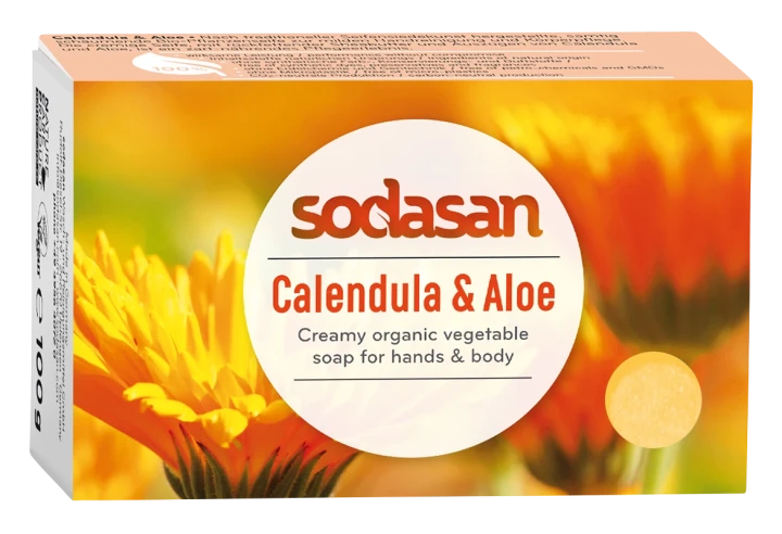 Sodasan Ekologisk Tvål Ringblomma & Aloe 100 g Sodasan