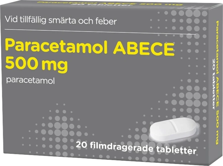 Paracetamol ABECE filmdragerad tablett 500 mg 20 st ABECE