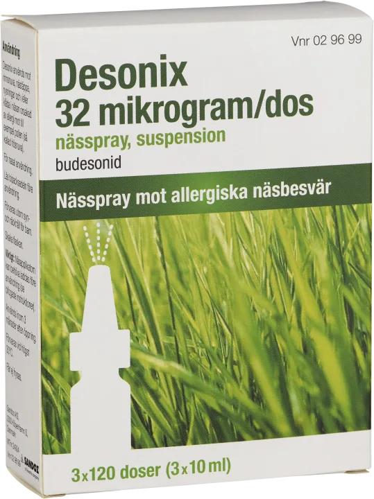 Desonix nässpray 32 µg/dos 3x120 doser Desonix