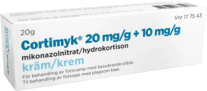 Cortimyk kräm 20 mg/g + 10mg/g 20 g Cortimyk