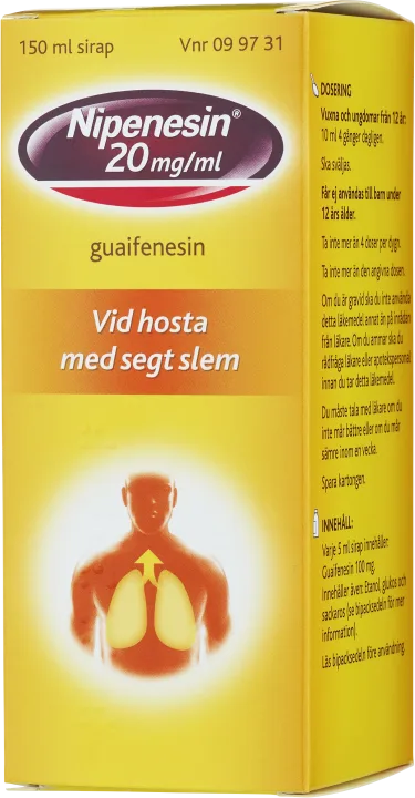 Nipenesin Sirap 20mg/ml Flaska 150 ml Nipenesin