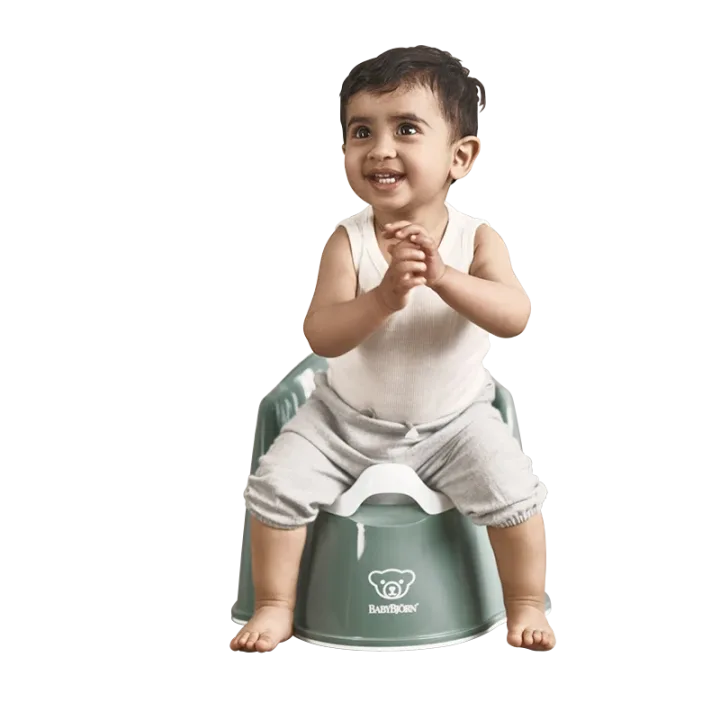 BabyBjörn Pottstol Grågrön/Vit Babybjörn