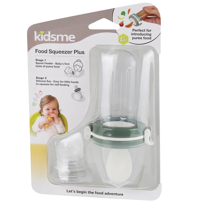 Kidsme Food Feeder med Sked Grey Kidsme