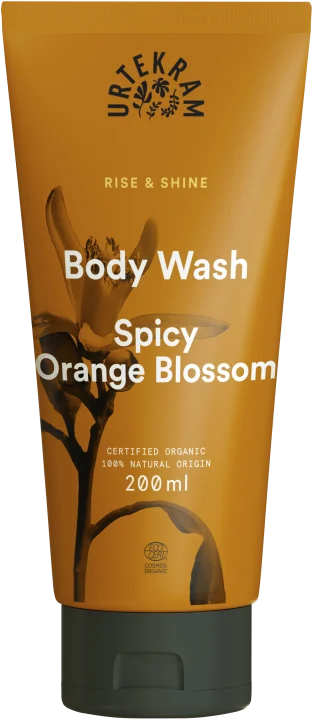 Urtekram Rise & Shine Spicy Orange Blossom Body Wash 200 ml Urtekram