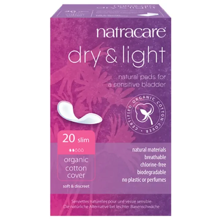 Natracare Inkontinensskydd Dry+Light Slim 20 st Natracare