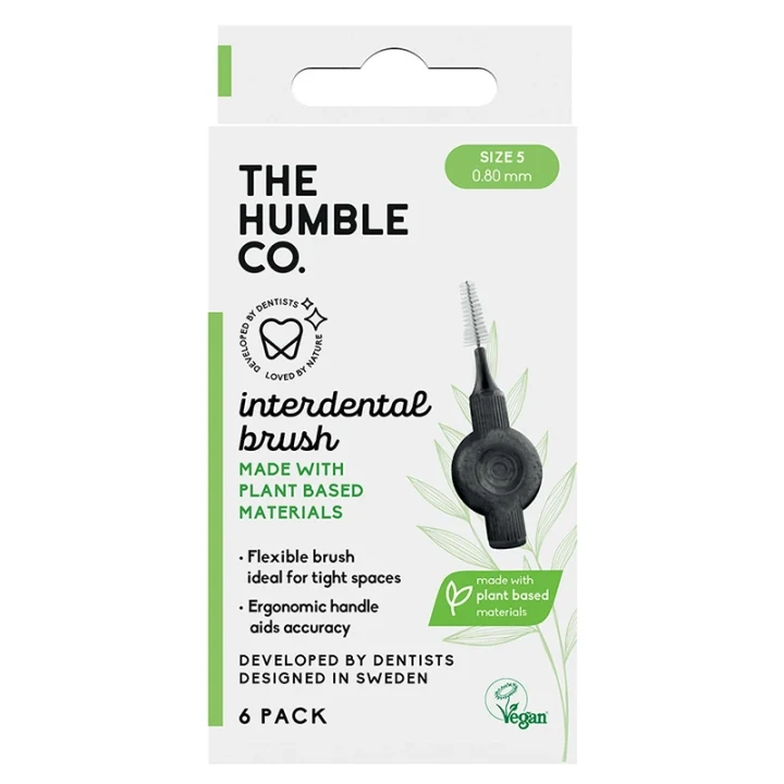 Humble Plant Based Mellanrumsborste 6-pack 0,80 mm Size 5 Humble