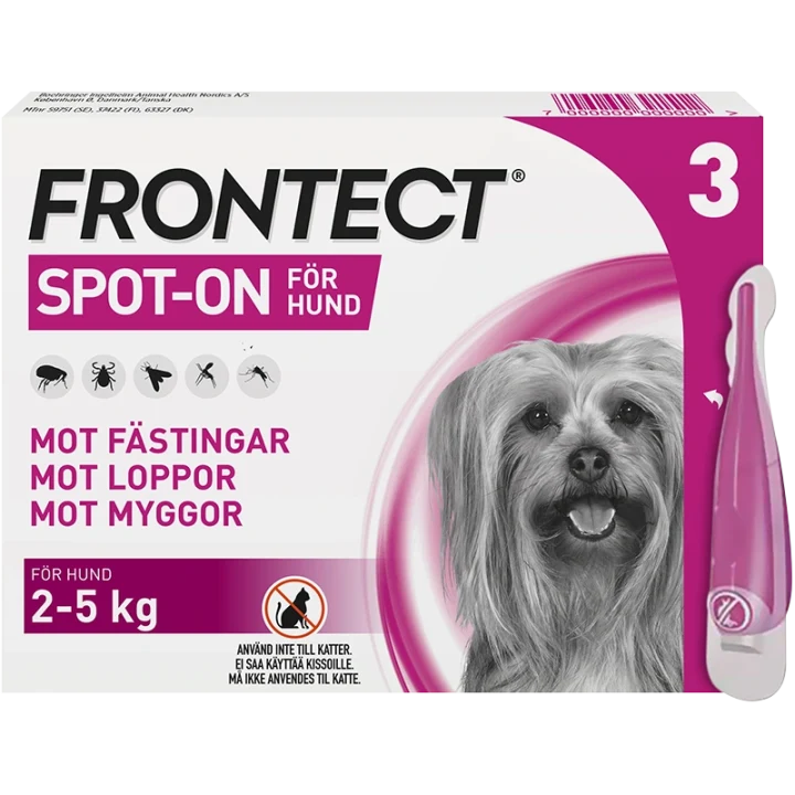 Frontect 2-5 kg Spot-on, lösning Spot-on applikator, 3st (3x0.5ml) Frontline