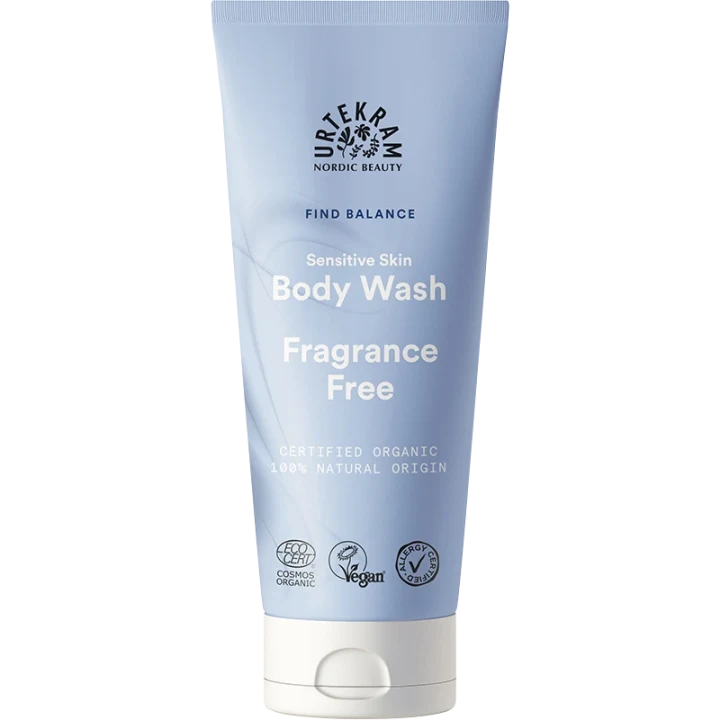 Urtekram Find Balance Fragrance Free Body Wash 200 ml Urtekram