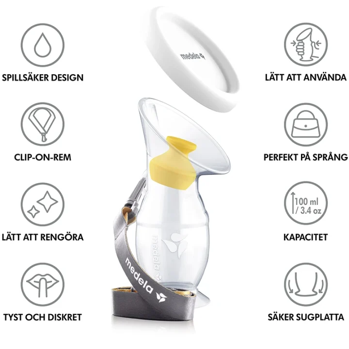 Medela Bröstmjölksuppsamlare i Silikon 1 st Medela