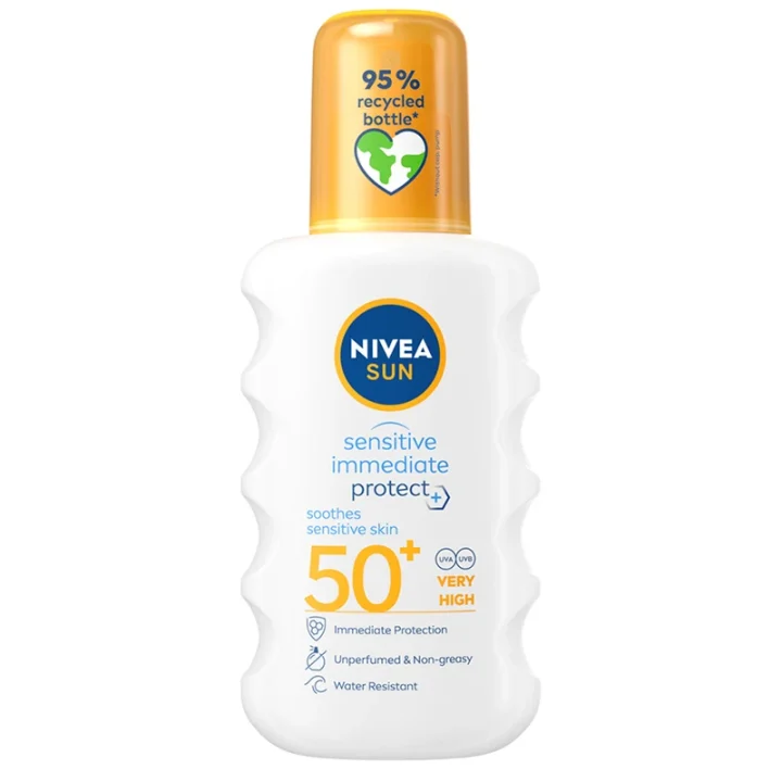 Nivea Sun Sensitive Immediate Protect Soothing Sun Spray SPF50+ 200 ml Nivea