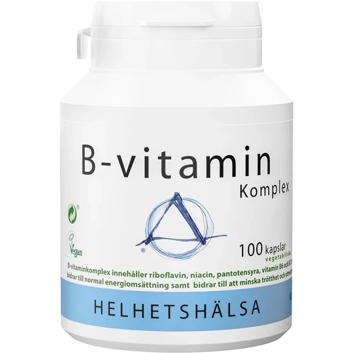 Helhetshälsa B-vitaminkomplex 100 kapslar Helhetshälsa