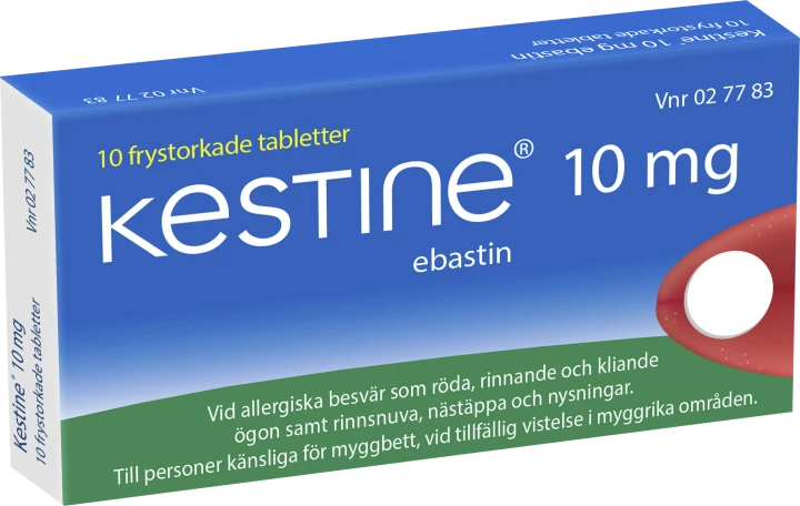 Kestine frystorkad tablett 10 mg 10 st Kestine