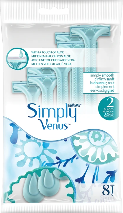 Gillette Simply Venus 2 Engångshyvel för kvinnor 8-pack Venus