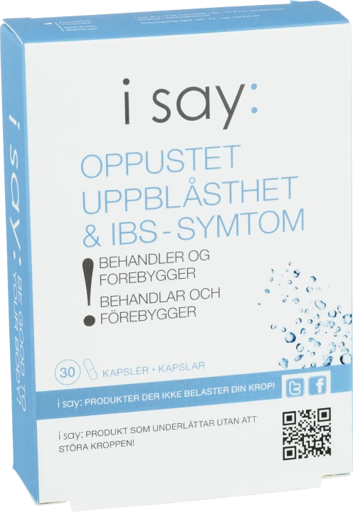 I Say: Uppblåsthet & IBS-symptom 30 kapslar I Say