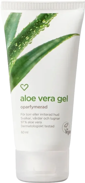 Hjärtats Aloe Vera gel Oparfymerad 60 ml Hjärtats