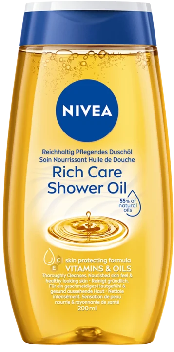 Nivea Rich Caring Shower Oil Natural 200 ml Nivea