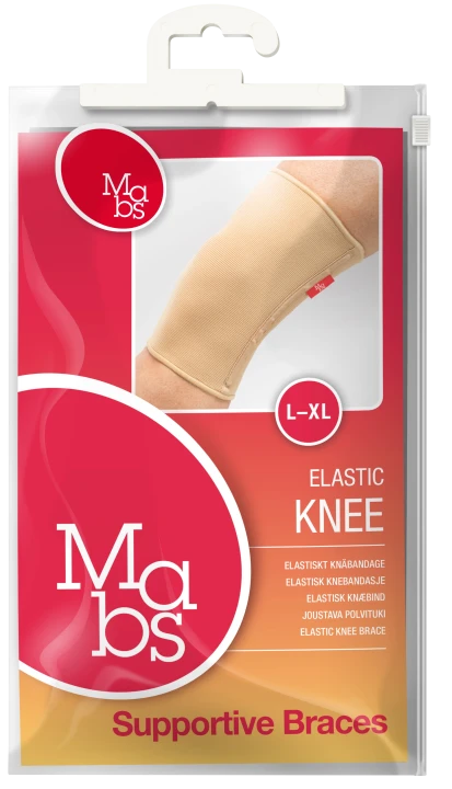 Mabs Elastiskt knäbandage Beige L/XL Mabs