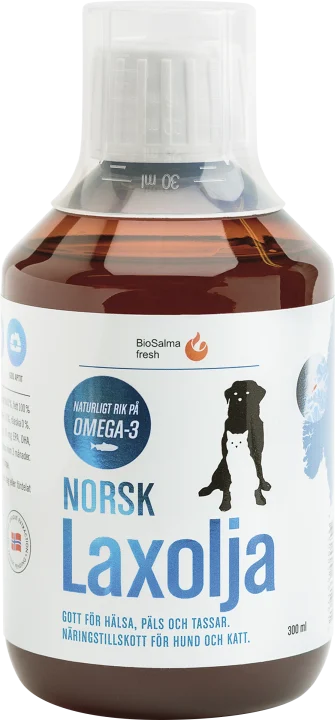 BioSalma Norsk Laxolja för Hund och Katt 300 ml BioSalma