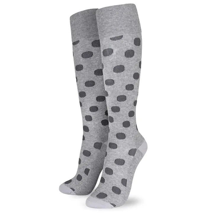 Life Wear Stödstrumpa Mönstrad Grey Dots 40-42 Life Wear