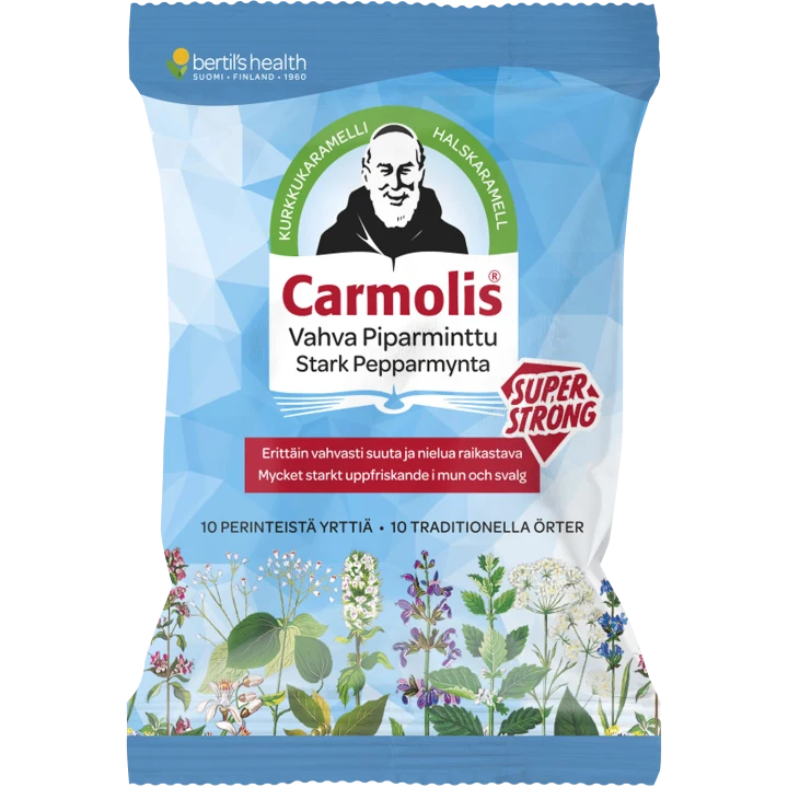 Carmolis Halskaramell Stark Pepparmynta 75 g Carmolis