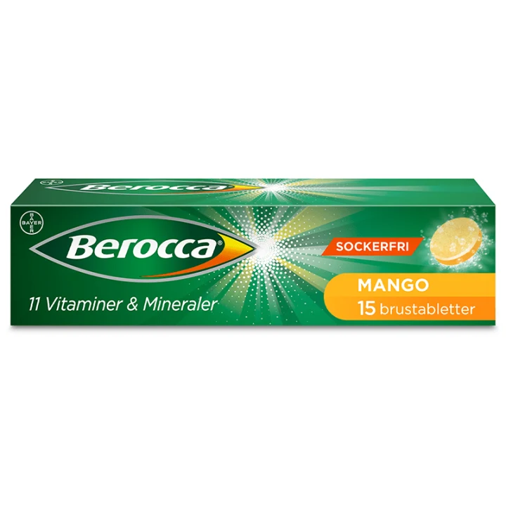 Berocca Energy Mango Brustablett 15 st Berocca