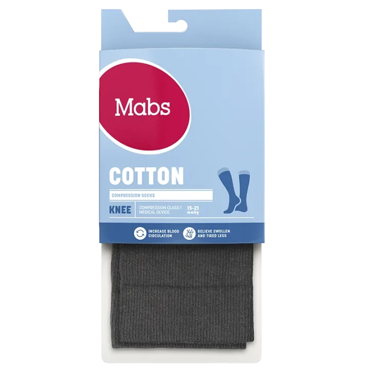 Mabs Cotton Knee Grey S Mabs
